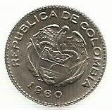 Colombia - 10 Centavos 1960 (Km# 212)