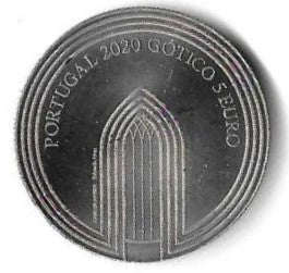Portugal - 5 Euro 2020 (Km# ..) Gotico