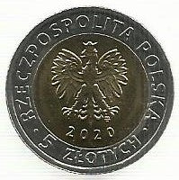 Polonia - 5 Zlotych 2020 (Km# ..) Palácio Bialystok