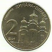 Serbia - 2 Dinara 2020 (Km# ..)