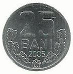 Moldavia - 25 Bani 2005 (Km# 3)