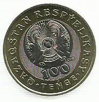 Cazaquistão - 100 Tenge 2020 (Km# ..) Beren Mylityq