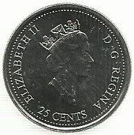 Canadá - 25 Centimos 1999 (Km# 353) Dezembro