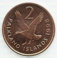 Falkland - 2 Pence 1998 (Km# 3a)