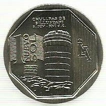 Peru - 1 Novo Sol 2011 (Km# 345) Chullpas Sillustani