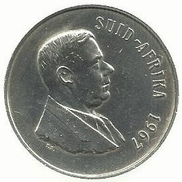 Africa Sul - 1 Rand 1967 (Km# 72.1)