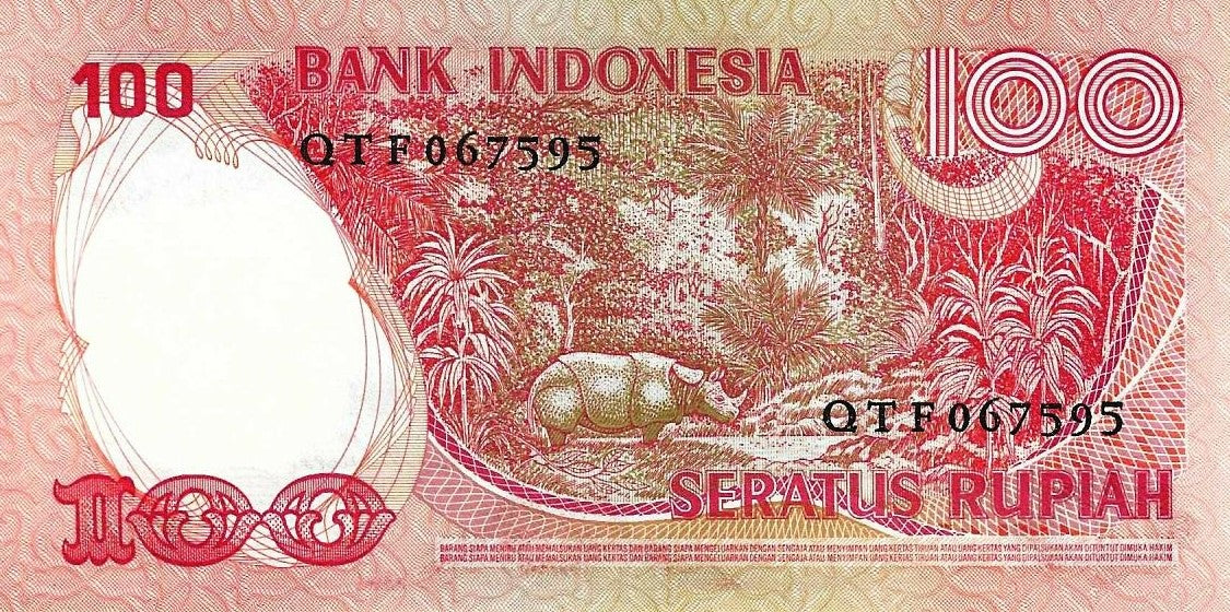 Indonesia - 100 Rupias 1977 (# 116)