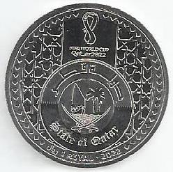 Qatar - 1 Riyal 2022 (Km# 102) Mascot