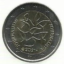 Finlandia - 2 Euro 2021 (Km# ..) Jornalismo