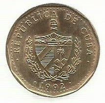 Cuba - 1 Pesos 1992 (Km# 347)