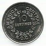 Costa Rica - 10 Centimos 1979 (Km# 185.2b)