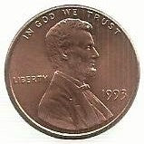 USA - 1 Cent 1993 (Km# 201)