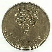 Portugal - 5$00 1989 (Km# 632)