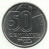 Brasil - 50 Centavos 1990 (Km# 614)