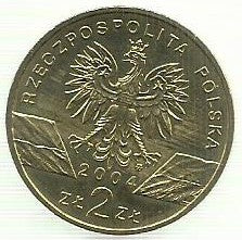 Polonia - 2 Zlote 2004 (Km# 464) Porpoise