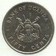 Uganda - 50 Centimos 1976 (Km# 4a)