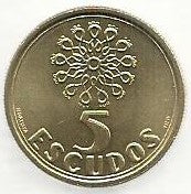 Portugal - 5$00 1993 (Km# 632)
