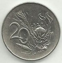 Africa Sul - 20 Centimos 1965 (Km# 69.1)