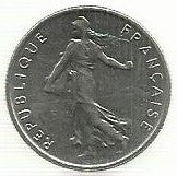 França - 1/2 Franco 1973 (Km# 931.1)