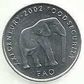 Somalia - 5 Shillings 2002 (Km# 45)