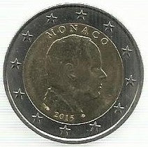 Monaco - 2 Euro 2015 (Km# 195)