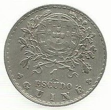 Guiné - 1$00 1933 (Km# 5)