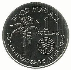 Trinidade e Tobago - 1 Dolar 1995 (Km# 61) Fao