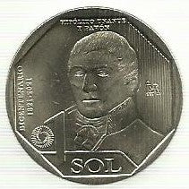 Peru - 1 Sol 2021 (Km# ..) Hipolito Unanue Pavon