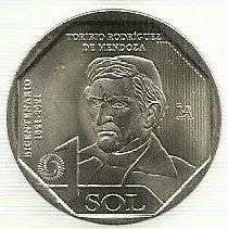 Peru - 1 Sol 2021 (Km# ..) Toribio Rodriguez de Mendoza