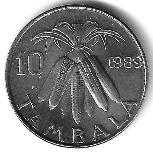 Malawi - 10 Tambala 1989 (Km# 10)