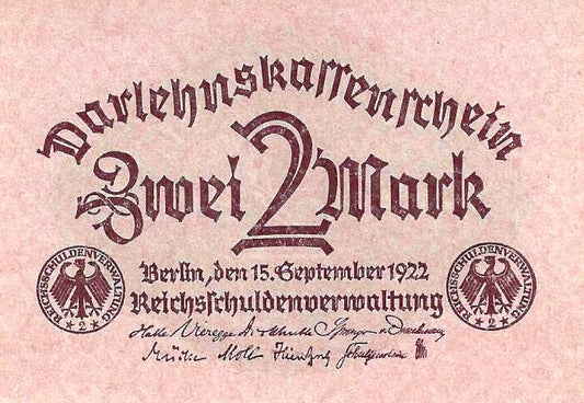 Alemanha - 2 Marcos 1922 (# 62)