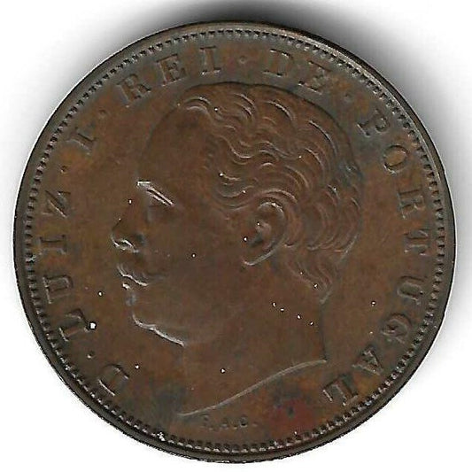 Portugal - X Reis 1883 (Km# 526)