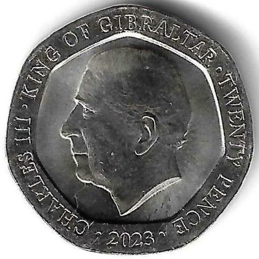Gibraltar - 20 Pence 2023 (Km# ..)