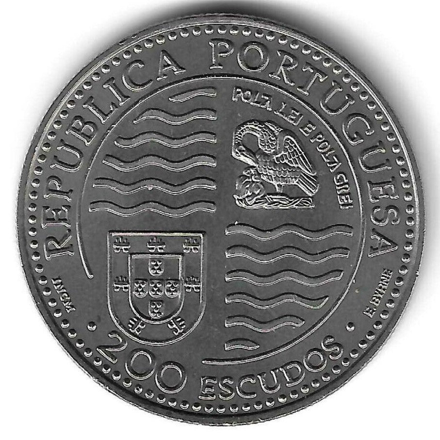 Portugal - 200$00 1994 (Km# 673) Rei João II