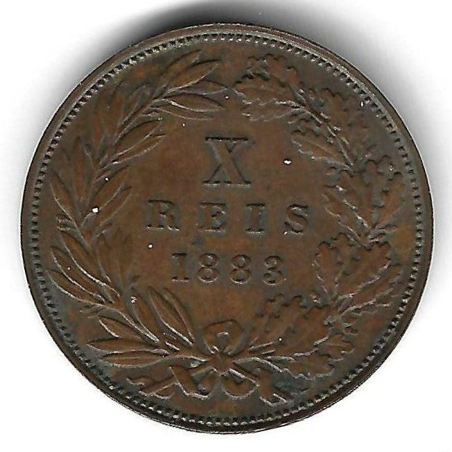 Portugal - X Reis 1883 (Km# 526)