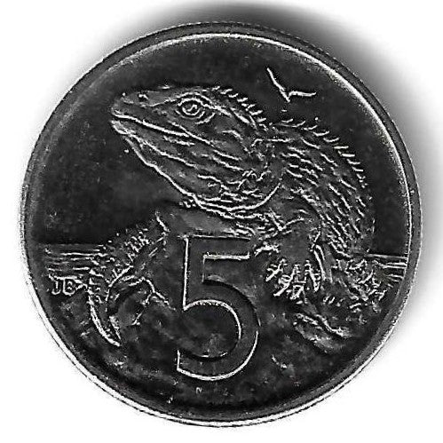 Nova Zelandia - 5 Centimos 2000 (Km# 116)