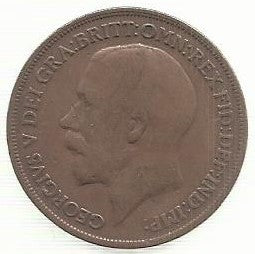 Inglaterra - 1 Penny 1917 (Km# 810)