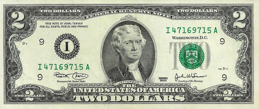 USA - 2 Dolares 2003 (# 516a)