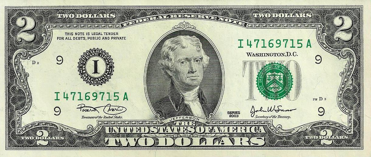 USA - 2 Dolares 2003 (# 516a)
