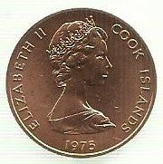 Ilhas Cook - 2 Centimos 1975 (Km# 2)