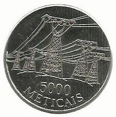 Moçambique - 5000 Meticais 1998 (Km# 124)