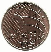 Brasil - 5 Centavos 2015 (Km# 648)