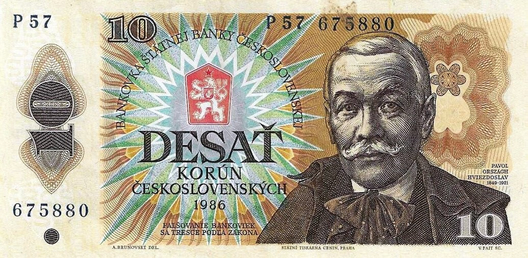 Checoslovaquia - 10 Korun 1986 (# 94b)