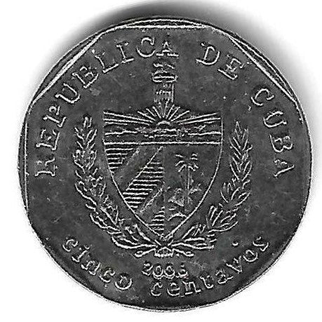 Cuba - 5 Centavos 2006 (Km# 575.1)