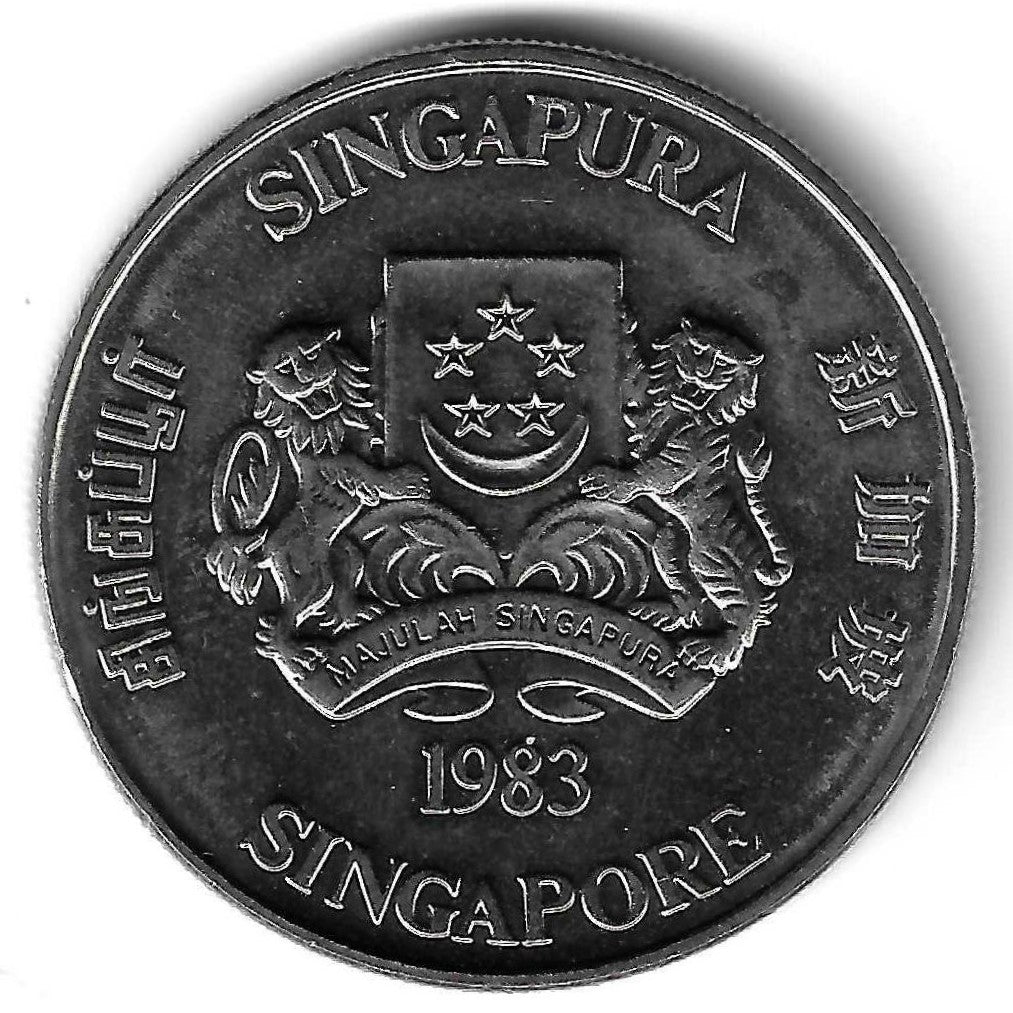 Singapura - 10 Dolares 1983 (Km# 26) Ano Porco