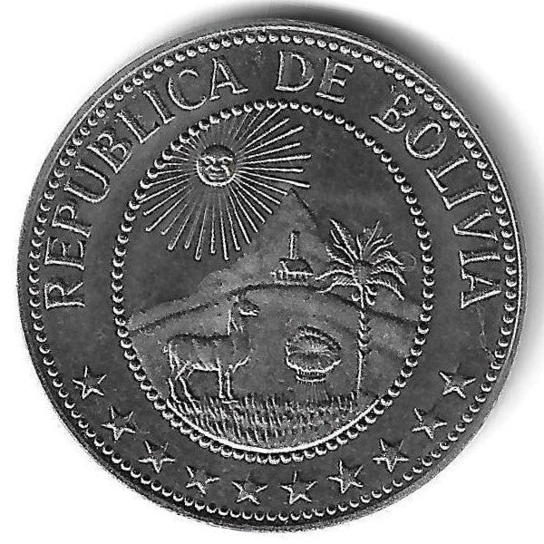 Bolivia - 50 Centavos 1965 (Km# 190)