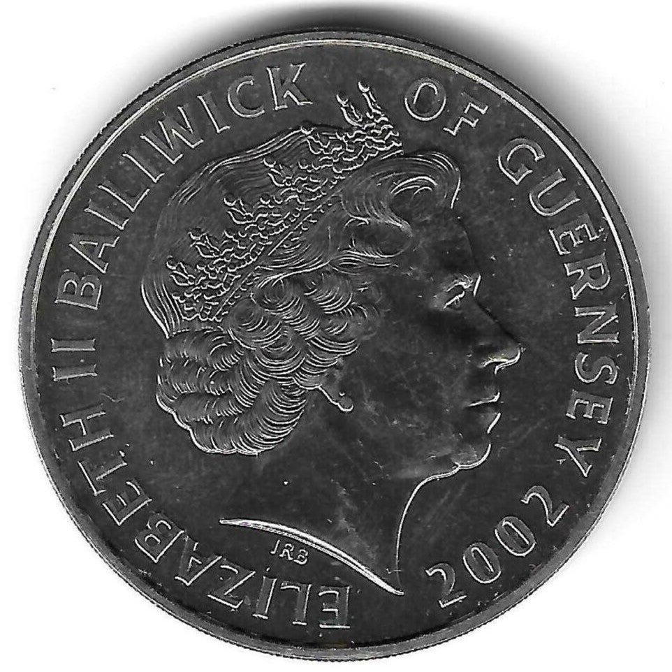 Guernsey - 5 Libras 2002 (Km# 119) Golden Jubilee
