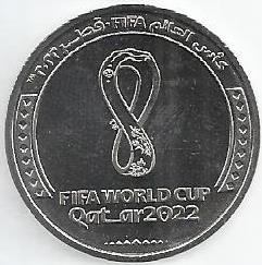 Qatar - 1 Riyal 2022 (Km# 98) Emblem