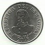Paraguai - 100 Guaranies 2018 (Km# 177b)