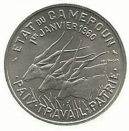 Camarões - 50 Francos 1960 (Km# 13)
